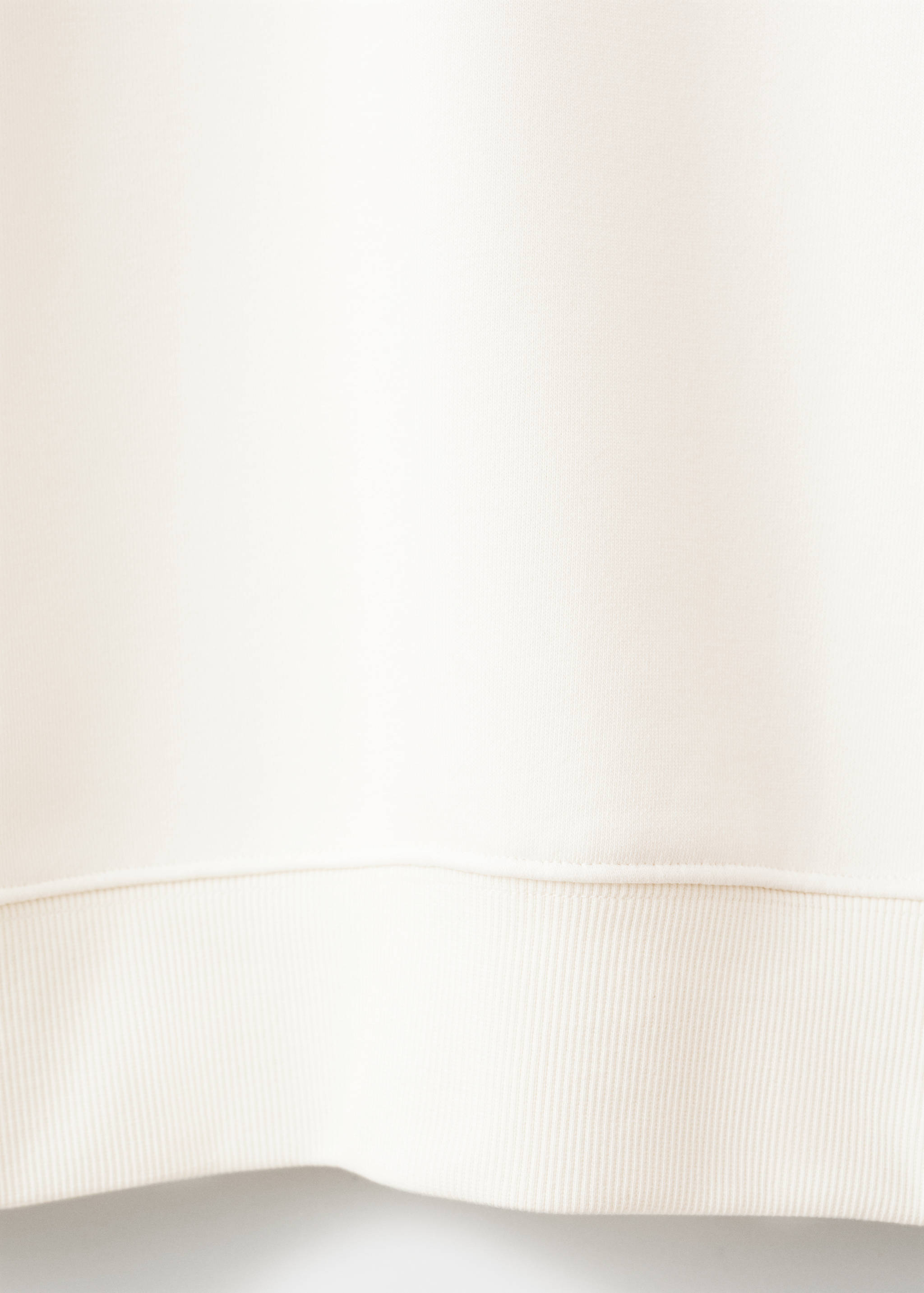 Cotton sweatshirt with soft-touch lining - Details of the article 0