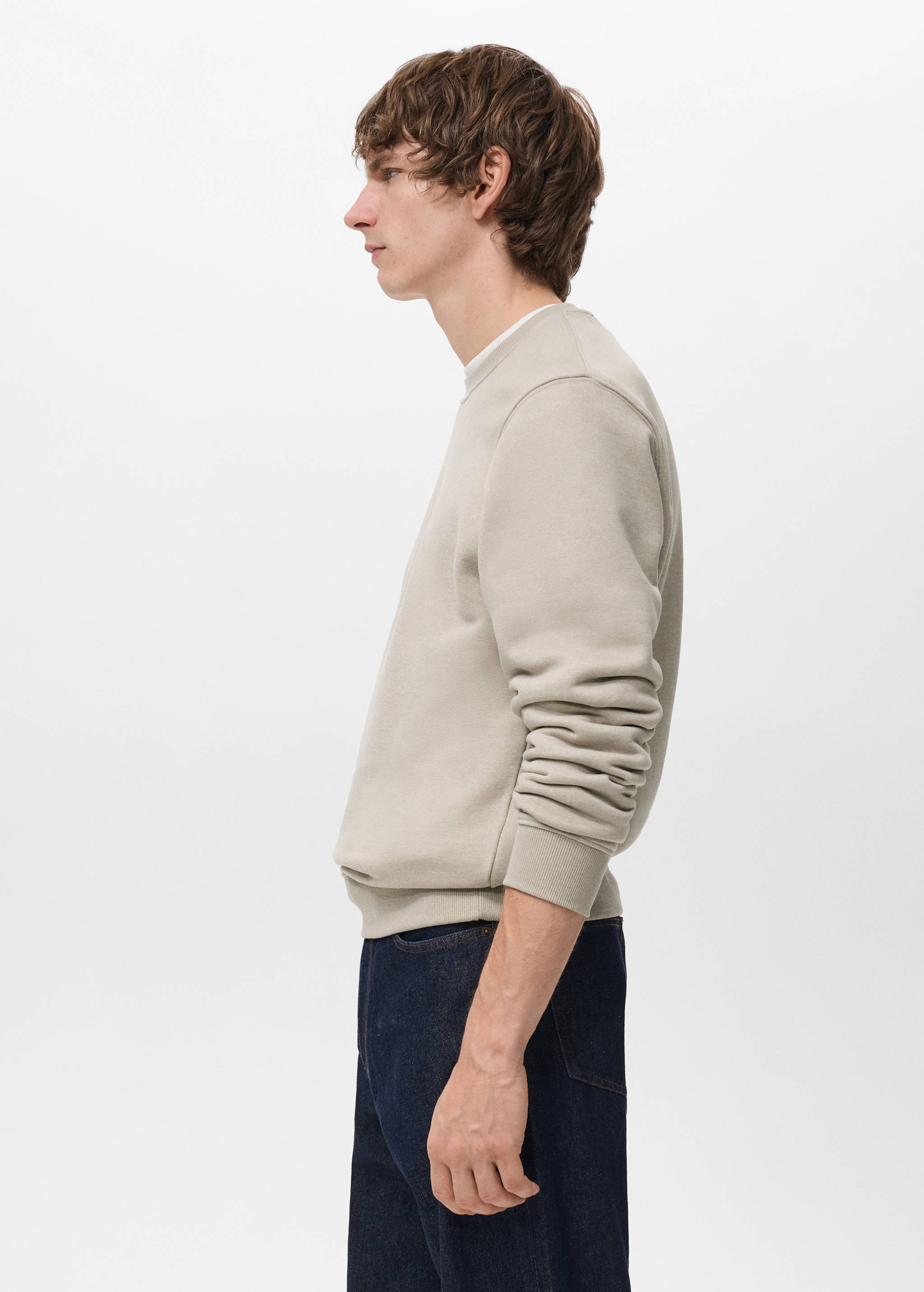 Cotton sweatshirt with soft-touch lining - Details of the article 2