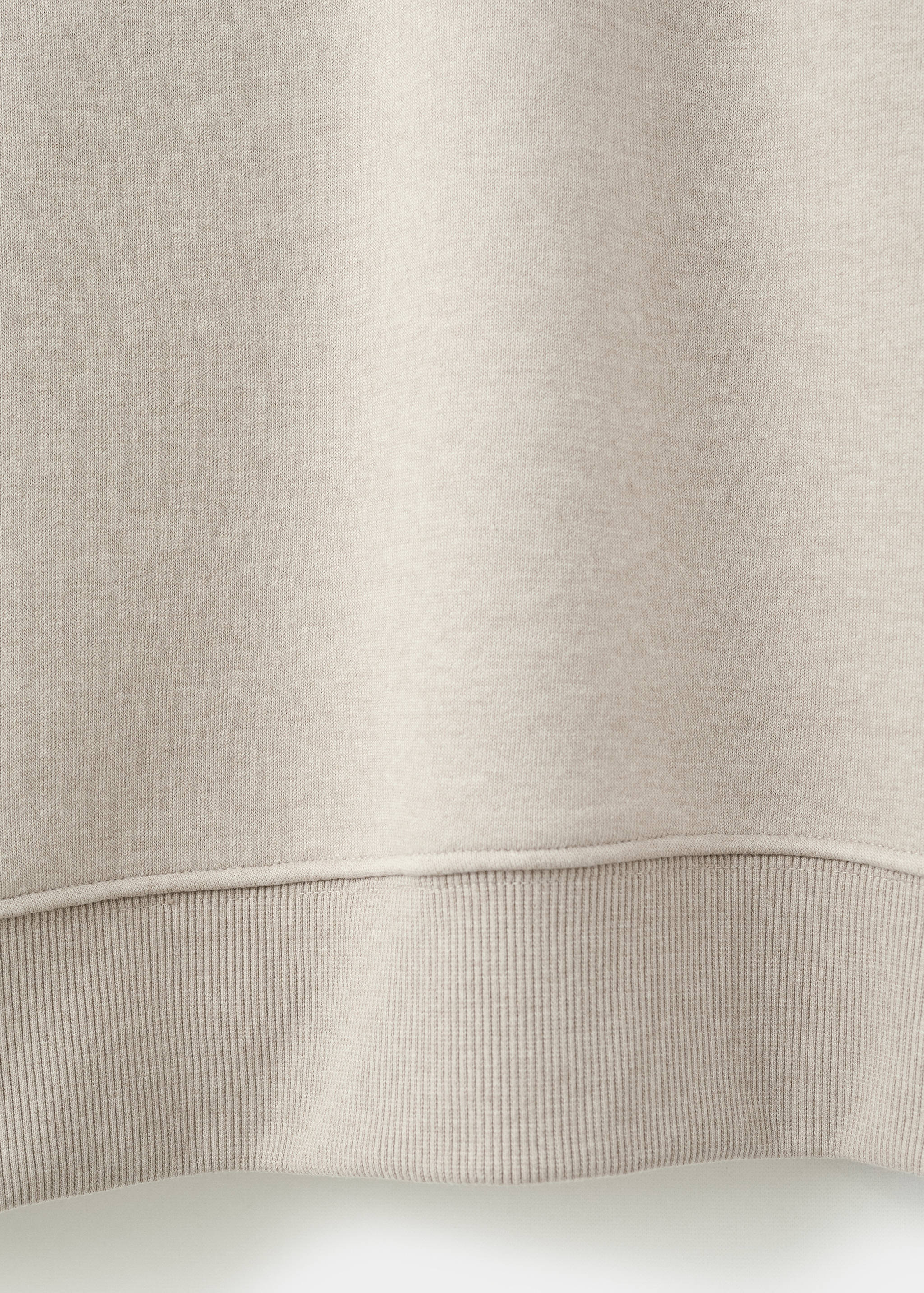 Cotton sweatshirt with soft-touch lining - Details of the article 0