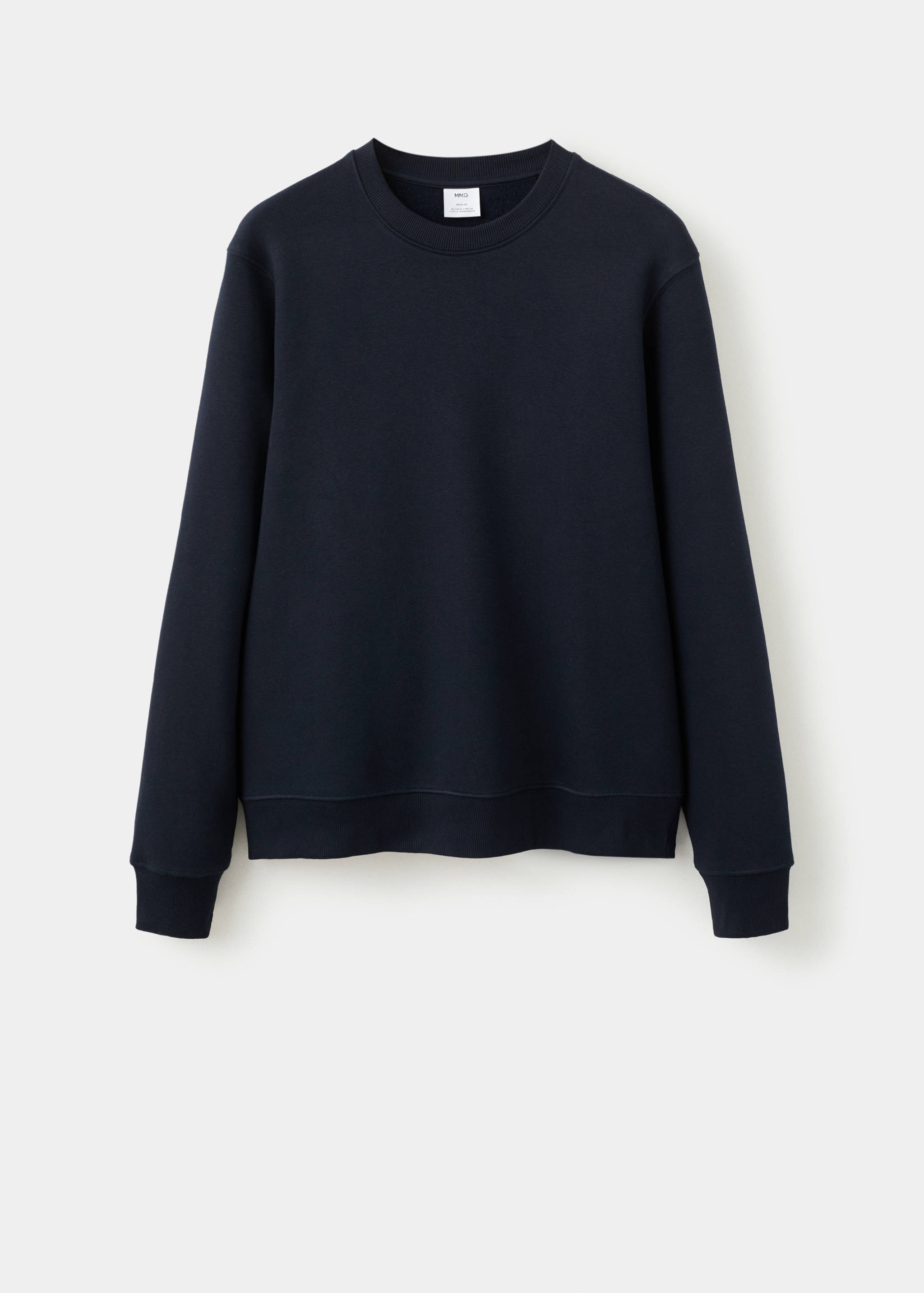 Cotton sweatshirt with soft-touch lining - Article without model