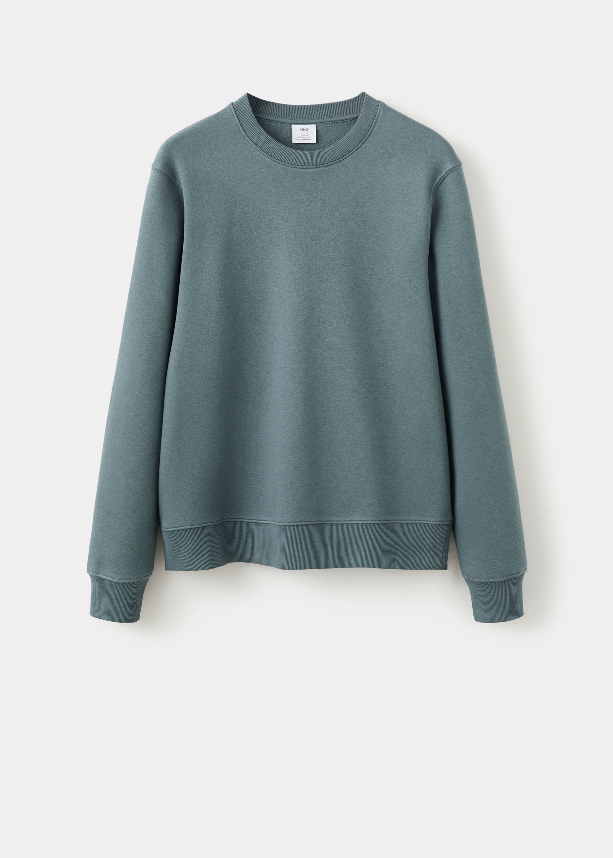 Cotton sweatshirt with soft-touch lining - Article without model