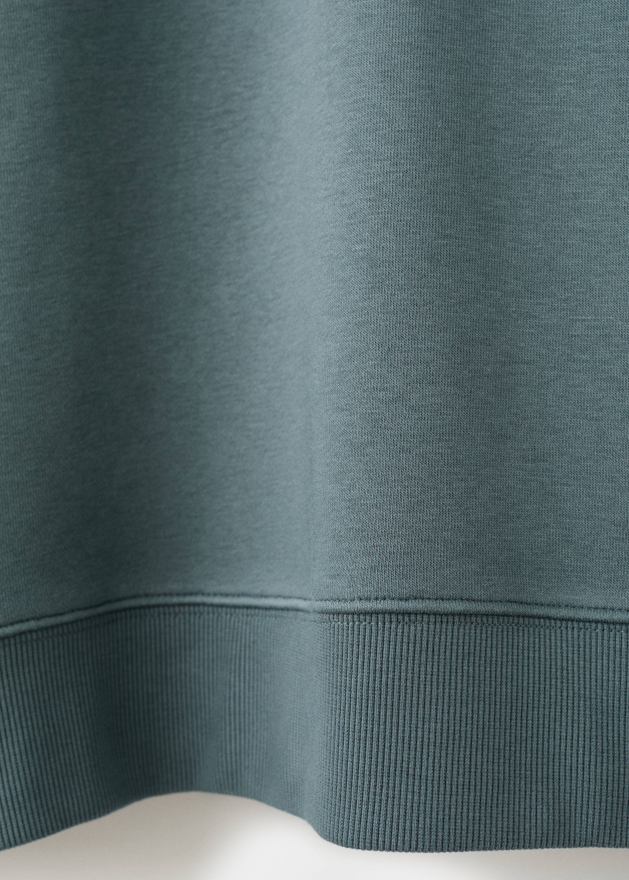 Cotton sweatshirt with soft-touch lining - Details of the article 0