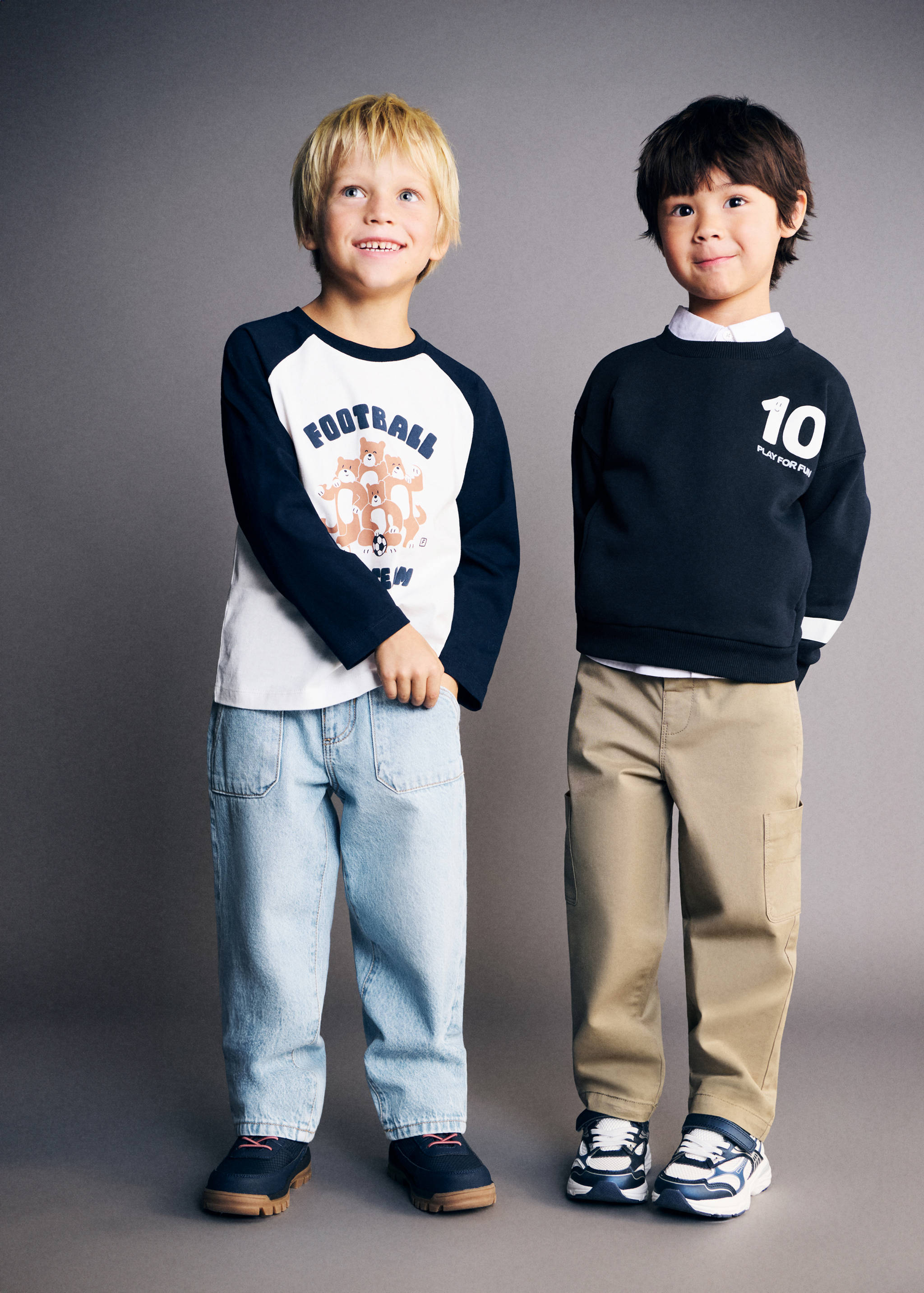 Sudadera algodón estampada - Plano general