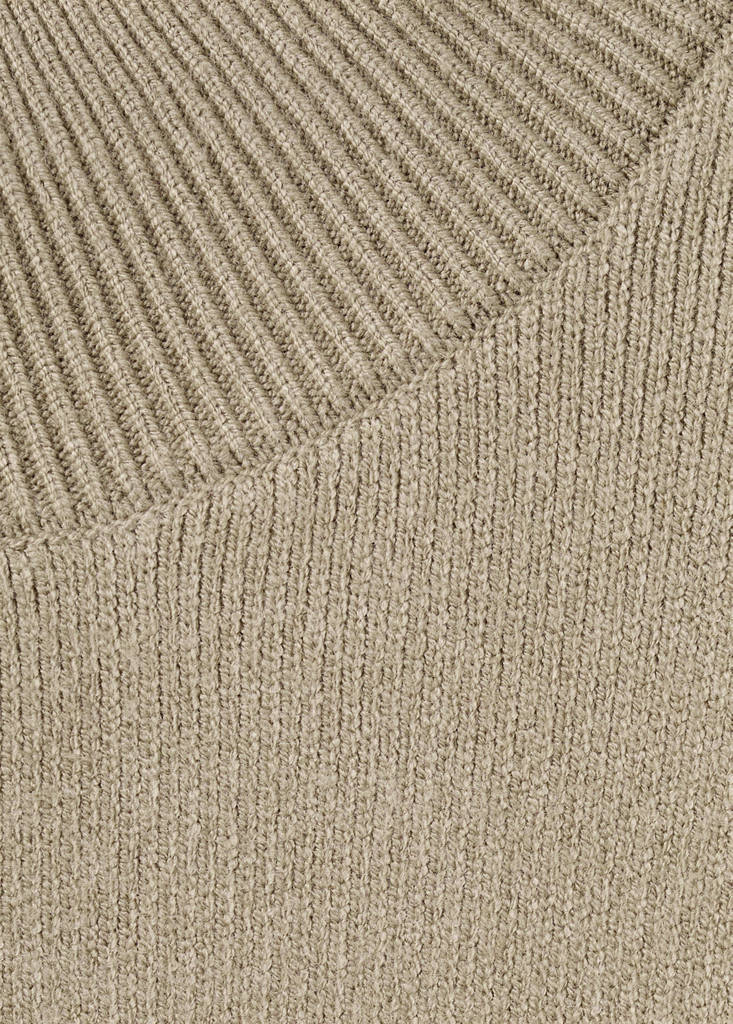 Oversized perkins-neck sweater — Light/Pastel Grey