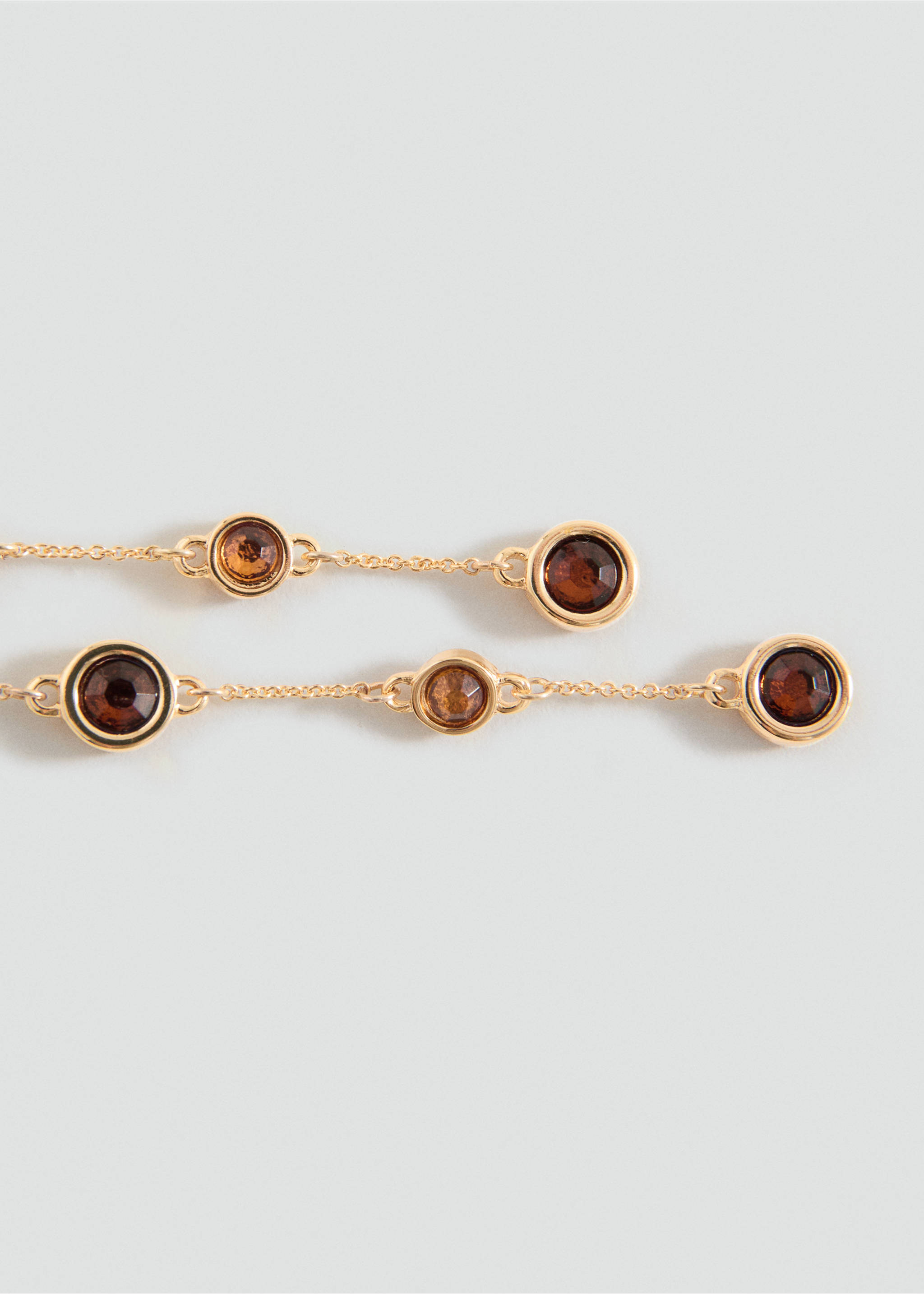 Thread sphere earrings - Details of the article 1, Gold. Ref: 27021285-00.