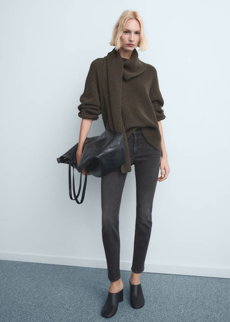 Mid-rise skinny jeans — Open Grey