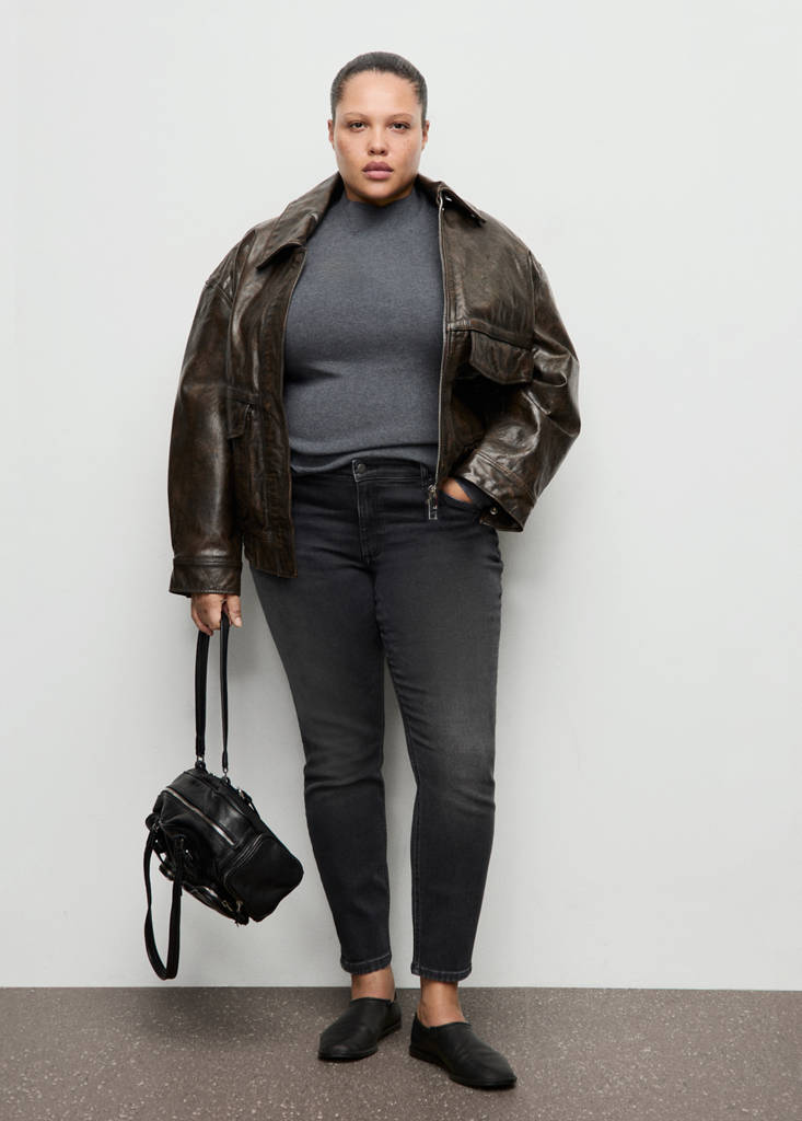 Mid-rise skinny jeans — Open Grey