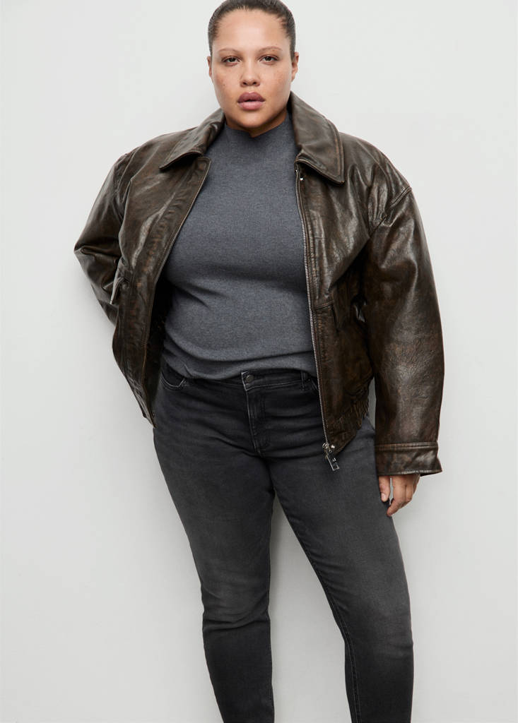 Mid-rise skinny jeans — Open Grey