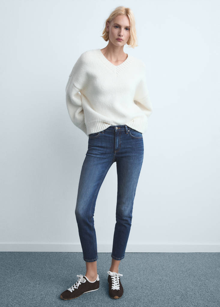 Mid-rise skinny jeans — Dark Blue