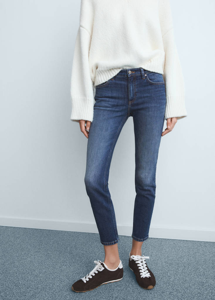 Mid-rise skinny jeans — Dark Blue