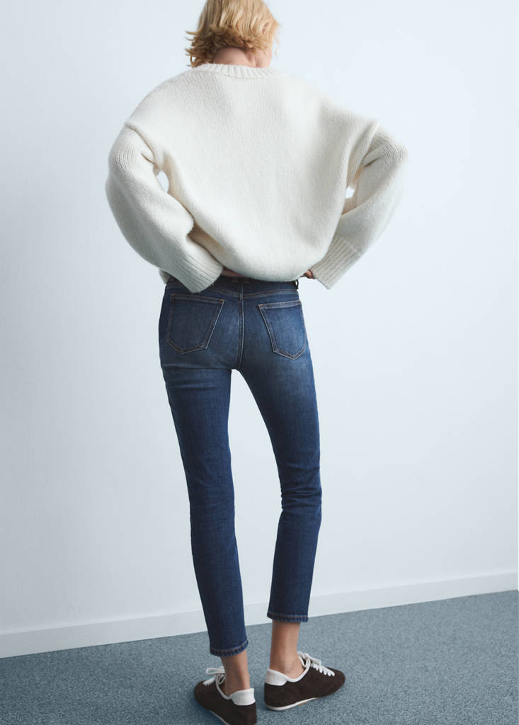 Mid-rise skinny jeans — Dark Blue