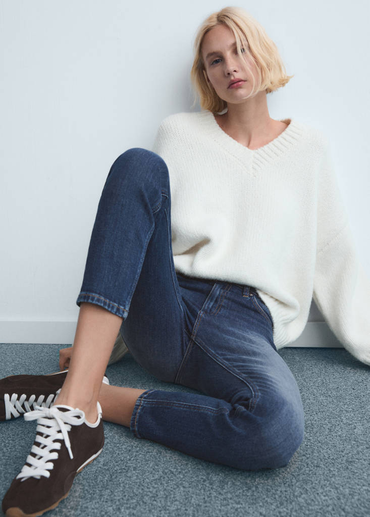 Mid-rise skinny jeans — Dark Blue