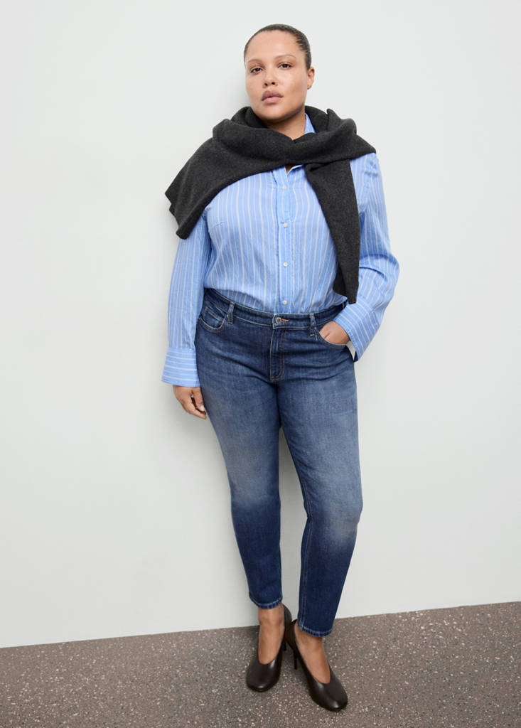 Mid-rise skinny jeans — Dark Blue