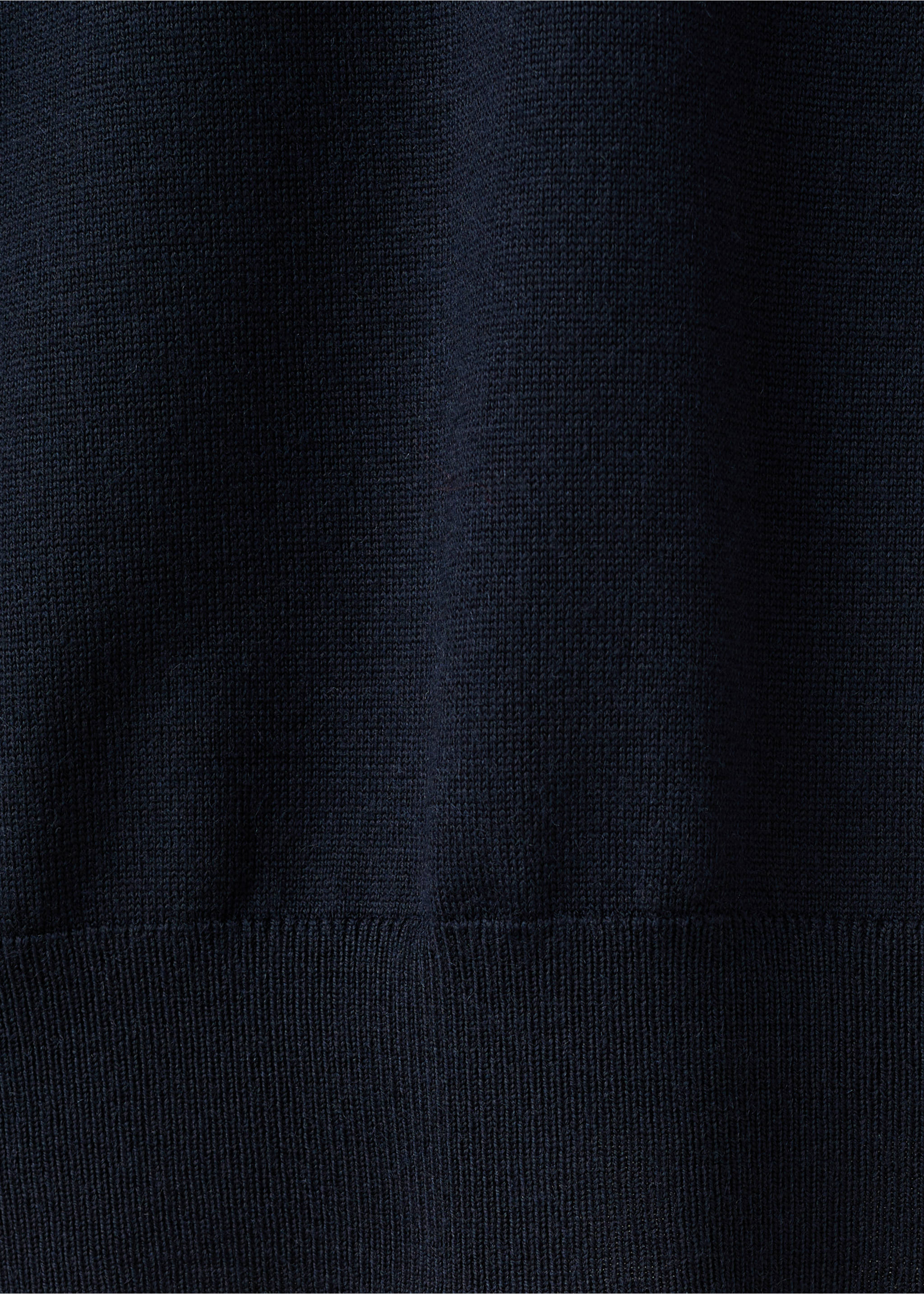 100% merino wool V-neck sweater - Details of the article 0, Navy. Ref: 27021289-00.