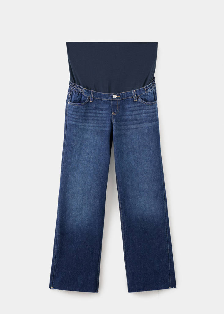 Wide leg maternity jeans — Dark Blue