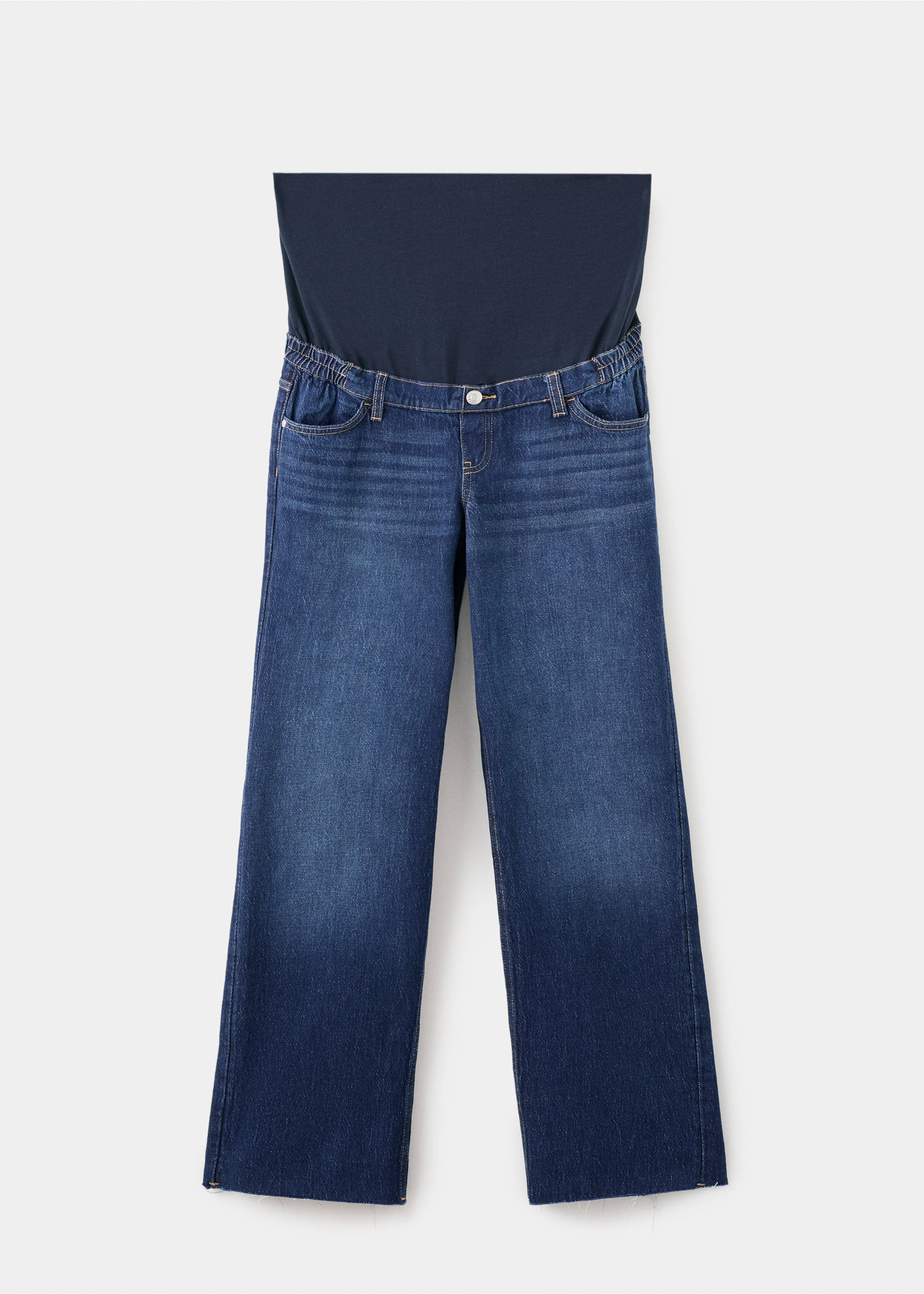 Wide leg maternity jeans - Article without model, Dark Blue. Ref: 27021290-00.