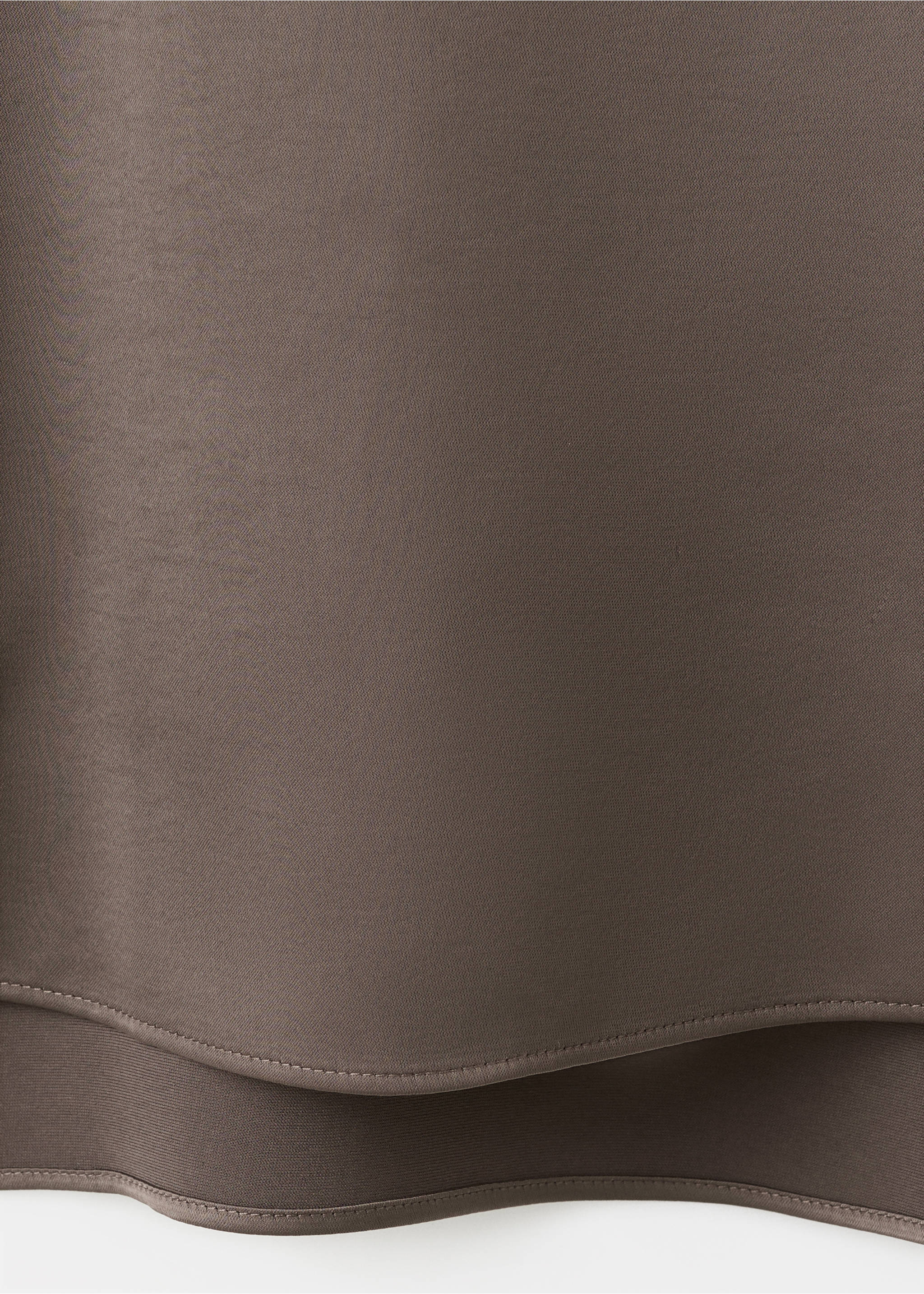 Blusa crop satinada - Detalle del artículo 0, Marrón medio. Ref: 27021294-00.