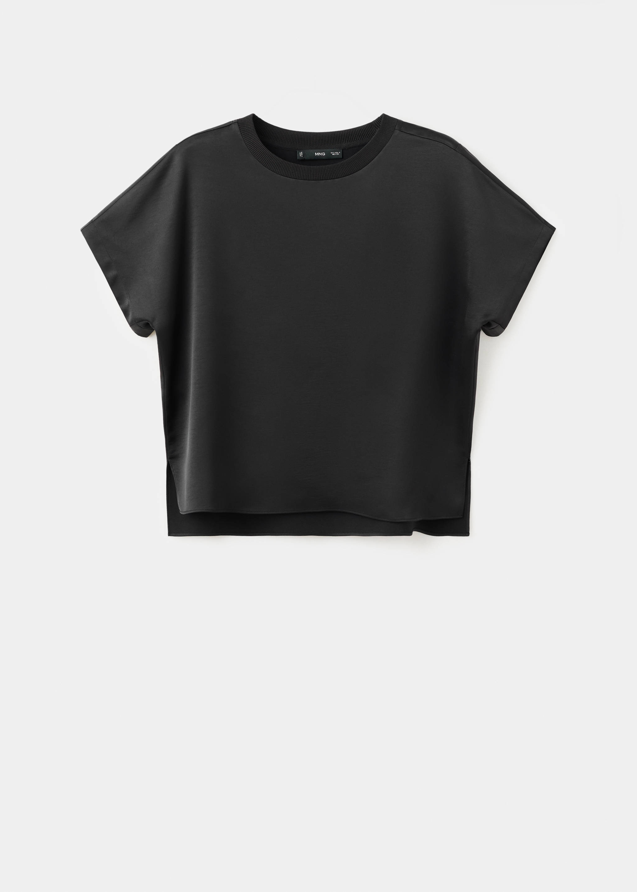 Blusa crop satinada - Artículo sin modelo