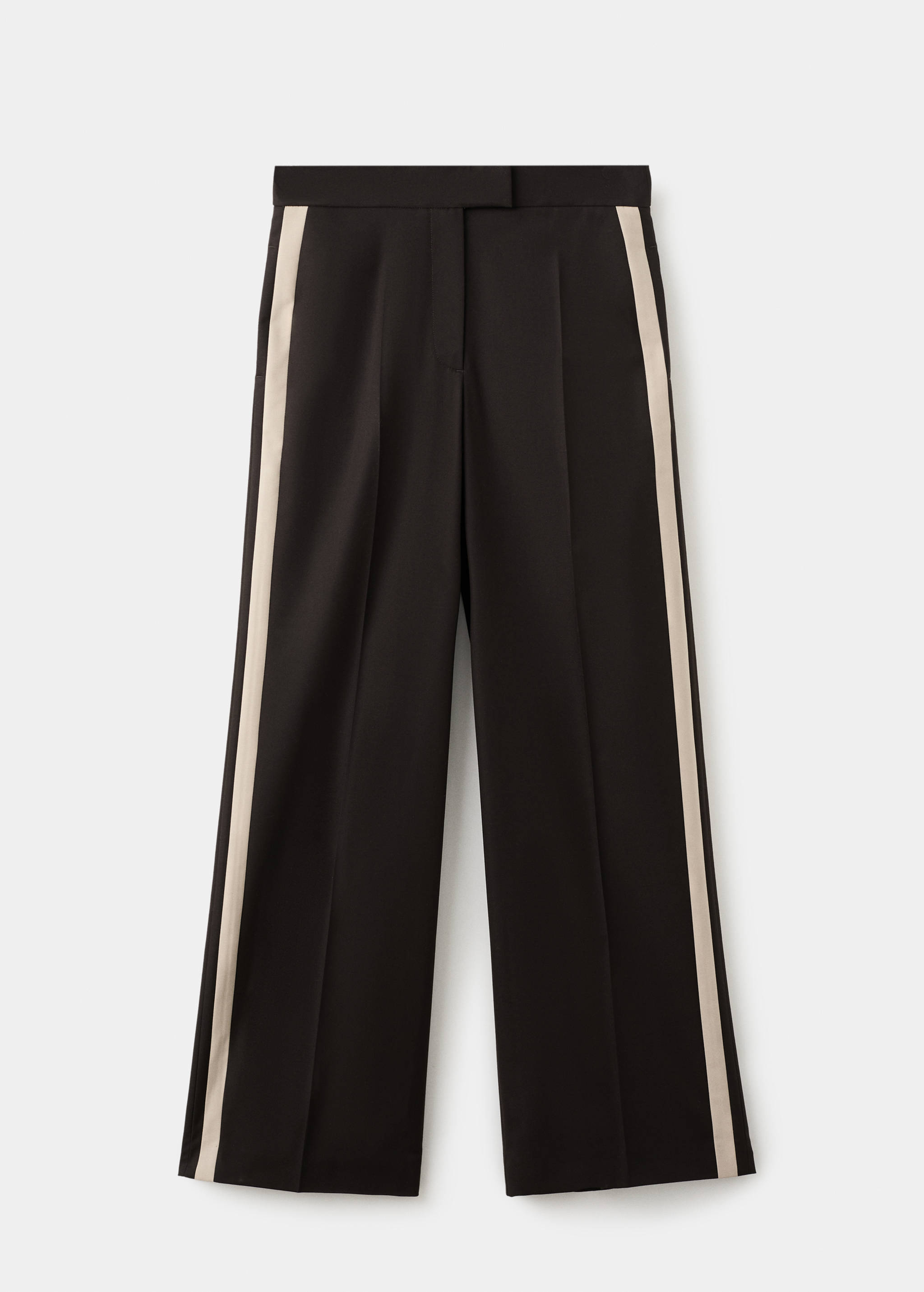 Wide leg trousers with contrast stripe - Article without model