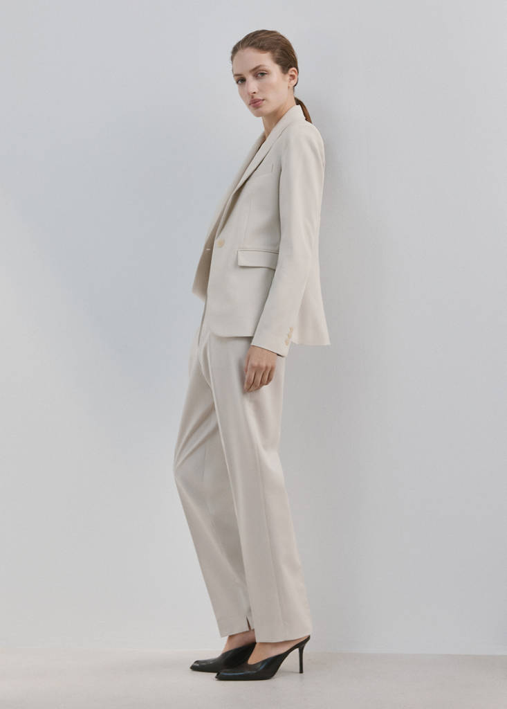 Straight suit trousers — Light/Pastel Grey