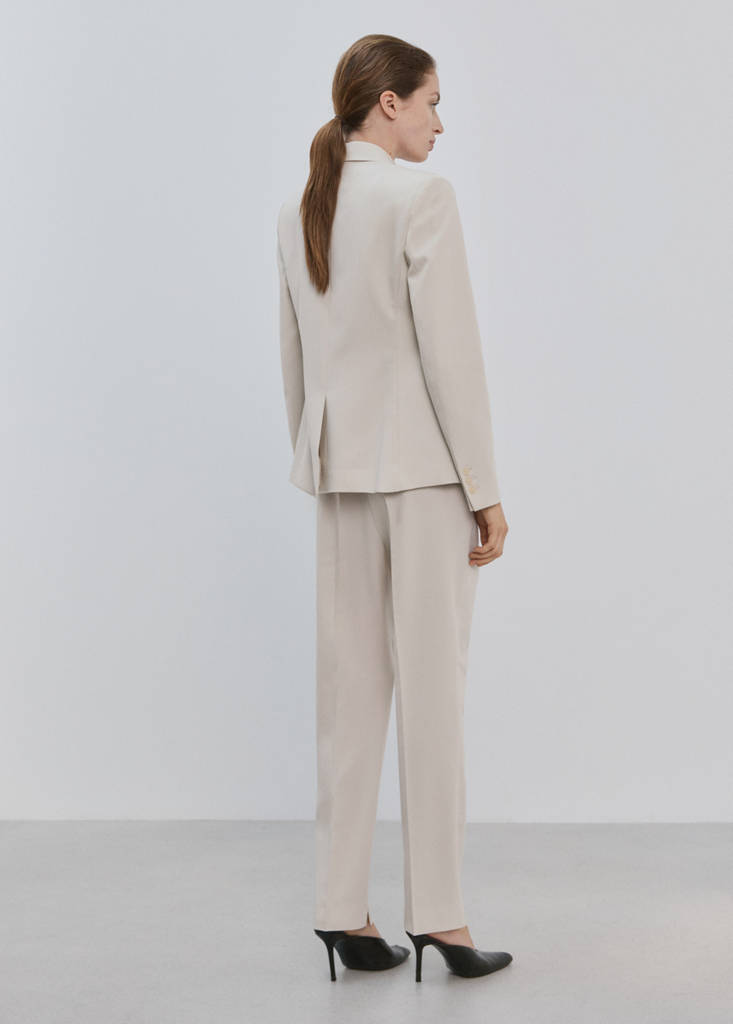 Straight suit trousers — Light/Pastel Grey
