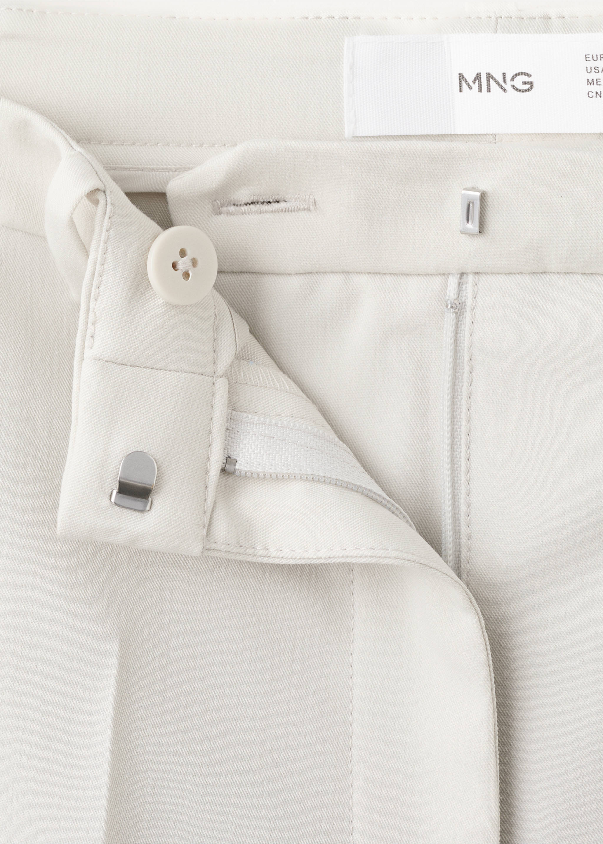 Pantalon droit costume - Détail de l'article 8, Gris clair/pastel. Ref: 27021297-00.