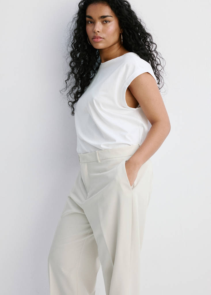 Straight suit trousers — Light/Pastel Grey