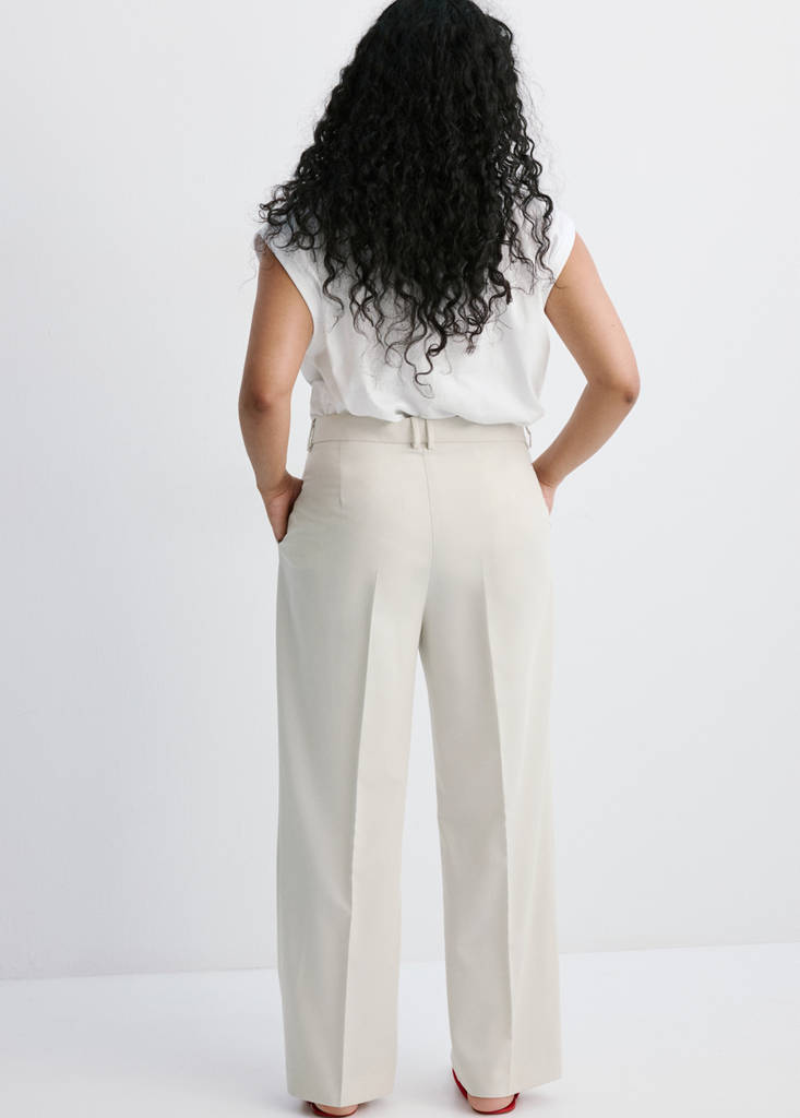 Straight suit trousers — Light/Pastel Grey
