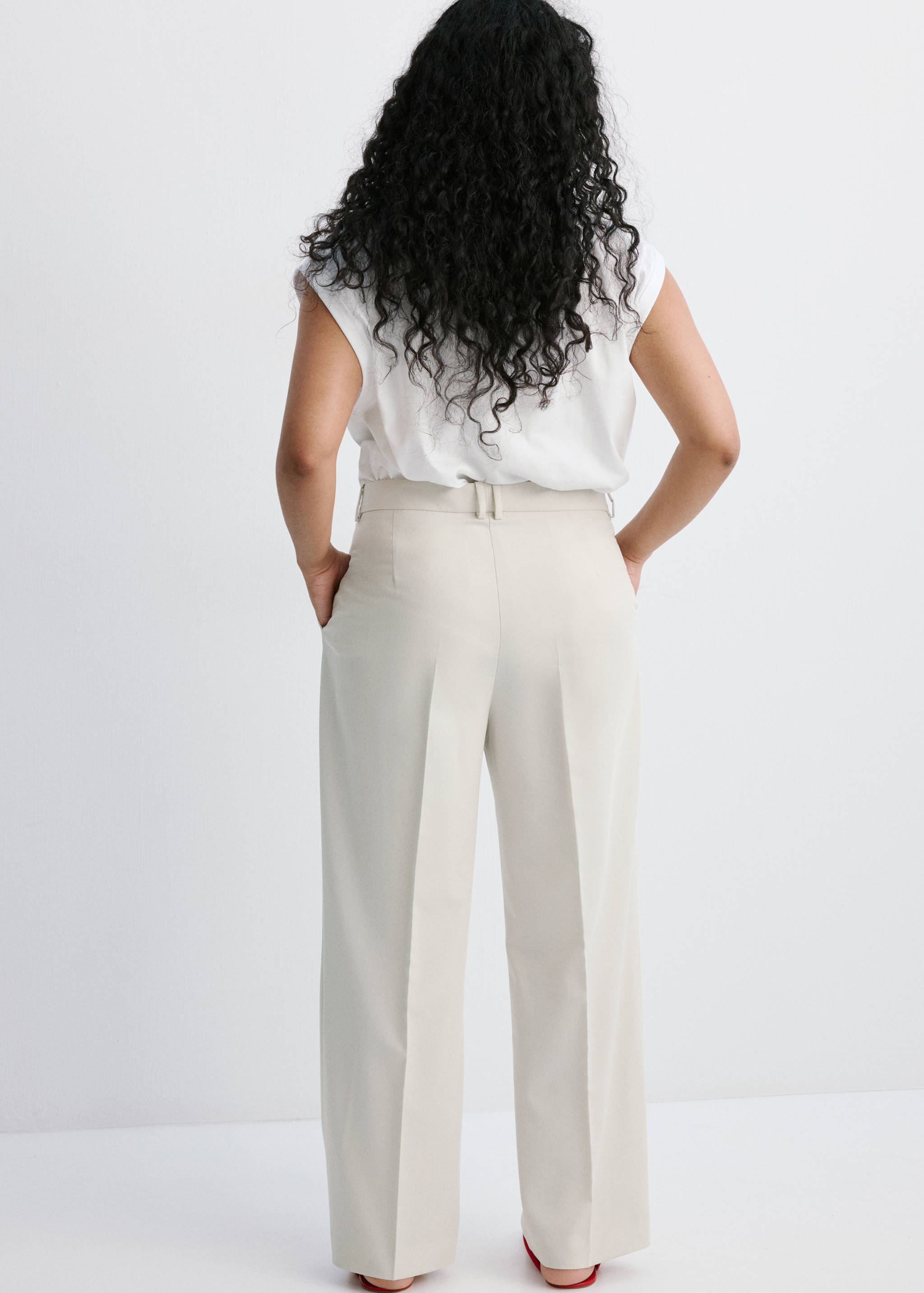 Straight suit trousers - Details of the article 4