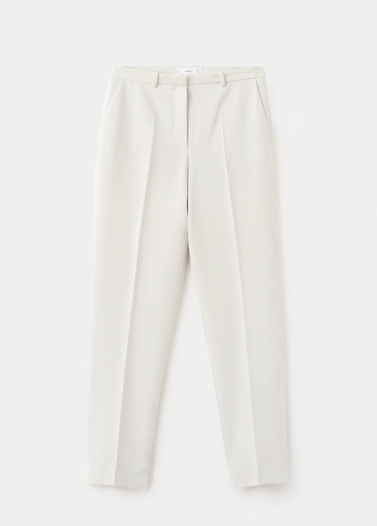 Straight suit trousers — Light/Pastel Grey