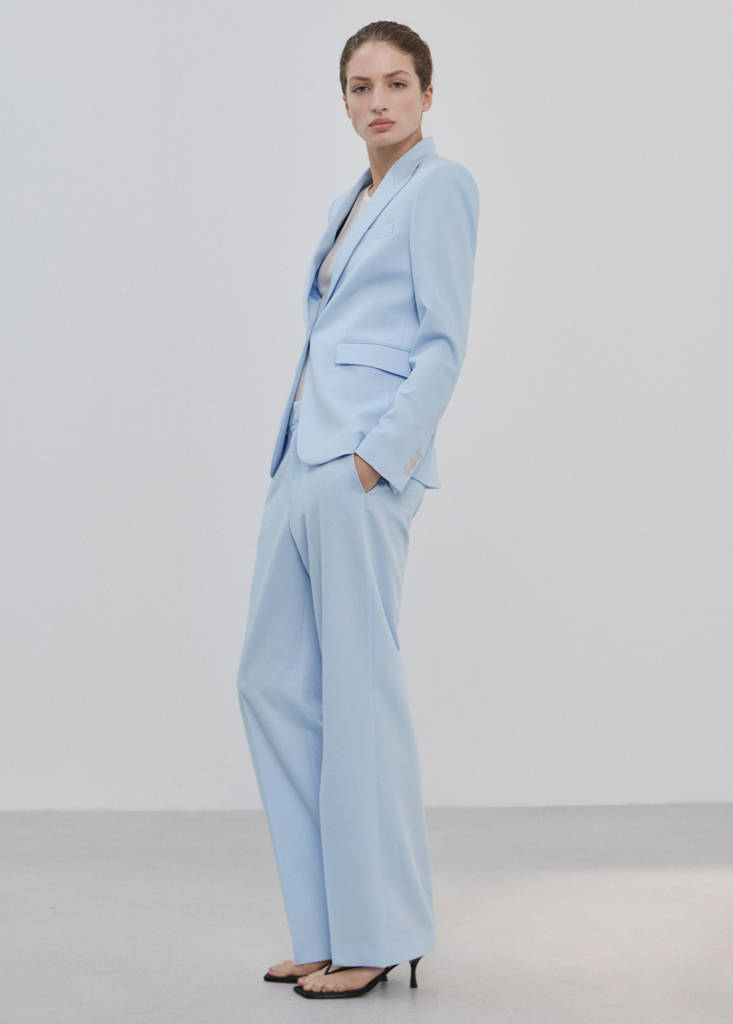 Straight suit trousers — Blue