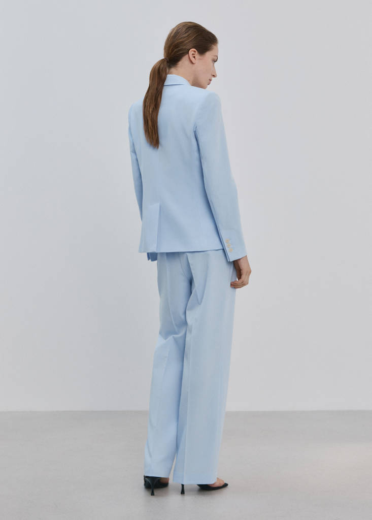Straight suit trousers — Blue