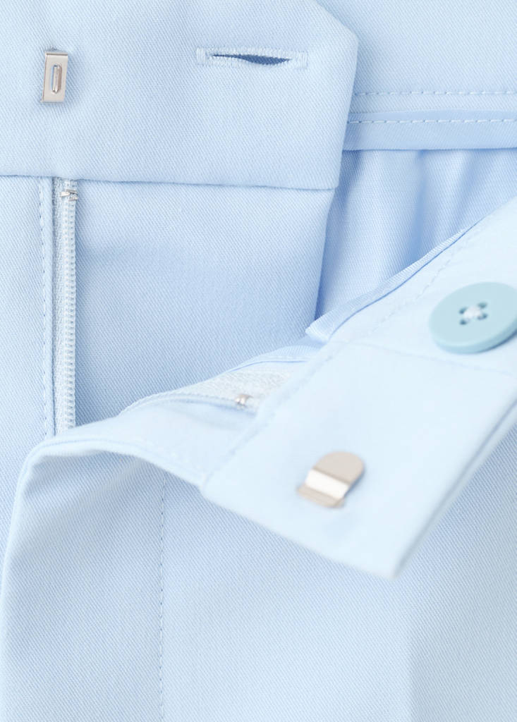 Straight suit trousers — Blue