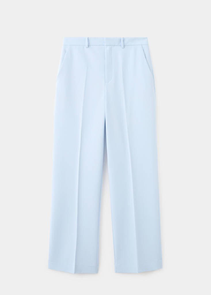 Straight suit trousers — Blue