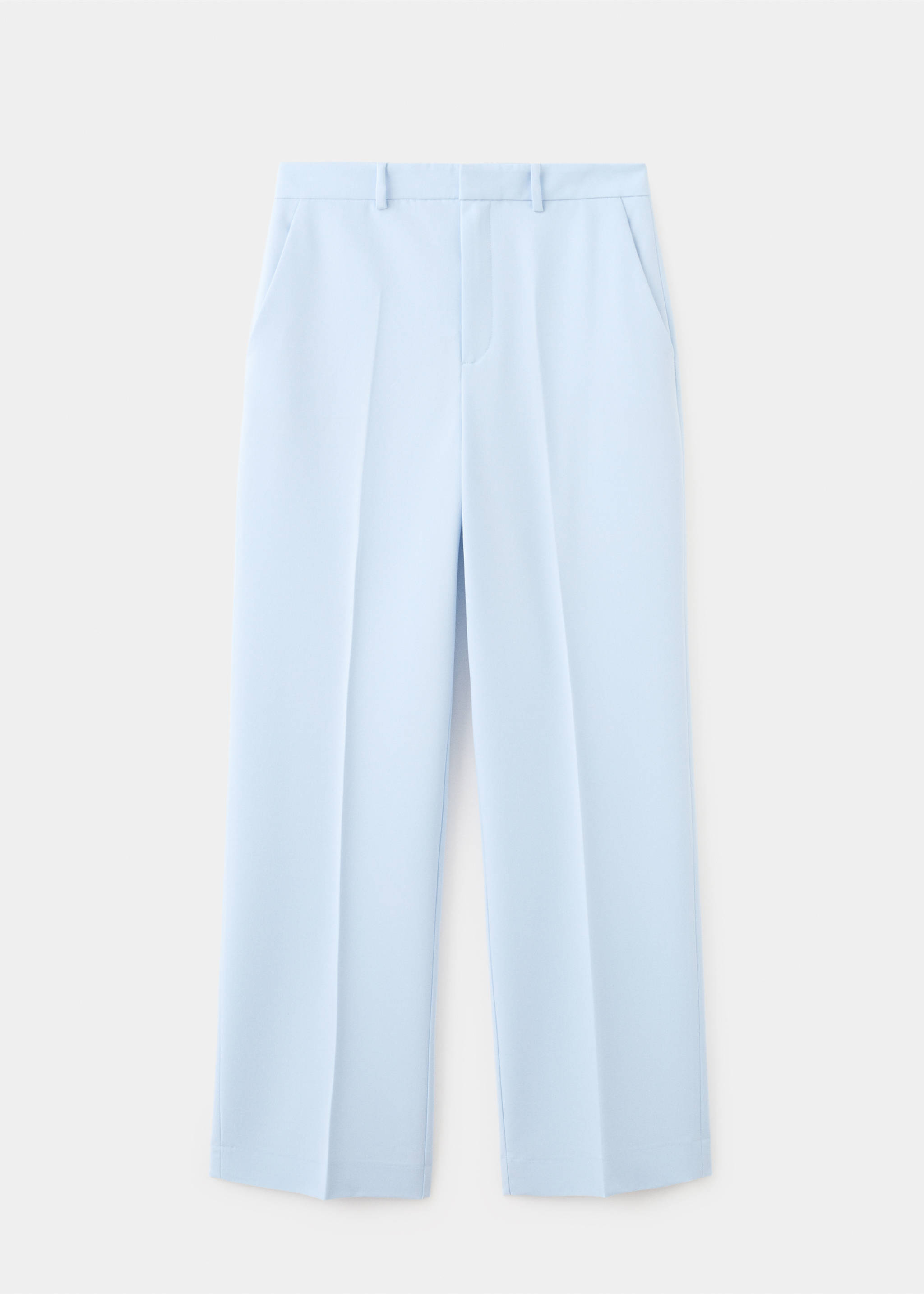 Straight suit trousers - Article without model, Blue. Ref: 27021297-00.
