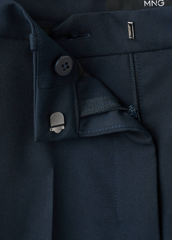 Straight suit trousers — Dark Navy