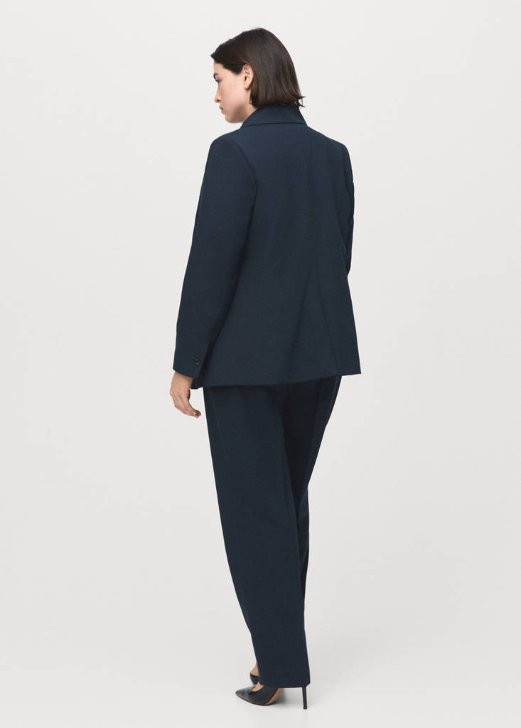 Straight suit trousers — Dark Navy