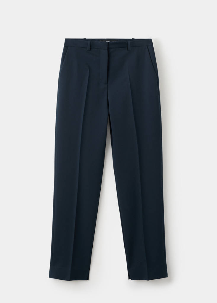 Straight suit trousers — Dark Navy
