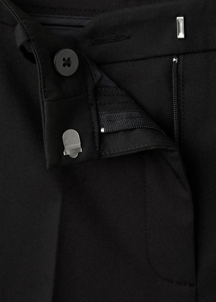 Straight suit trousers — Black