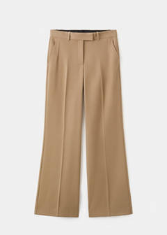 Straight low-rise suit trousers — Medium Brown 5