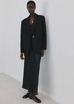 Straight suit jacket with lapel pockets — Black 8