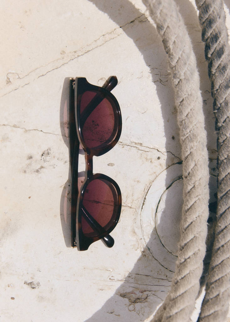 Round-framed sunglasses — Brown