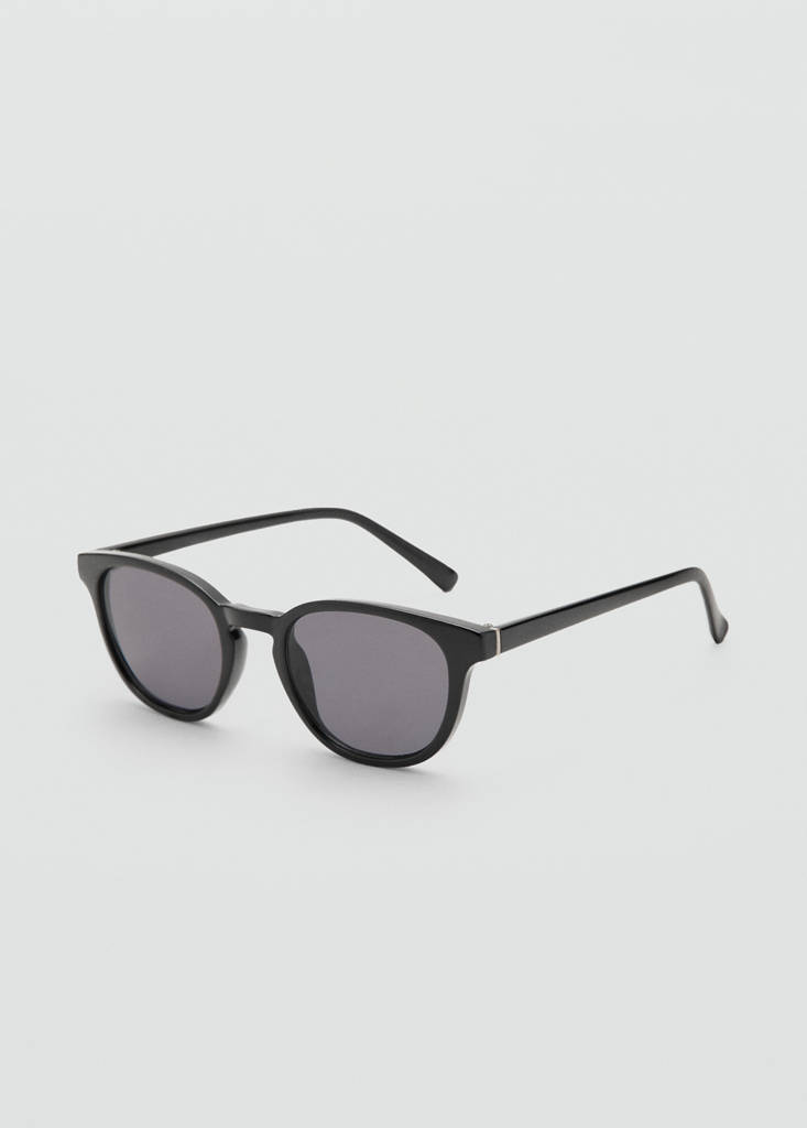 Round-framed sunglasses — Black