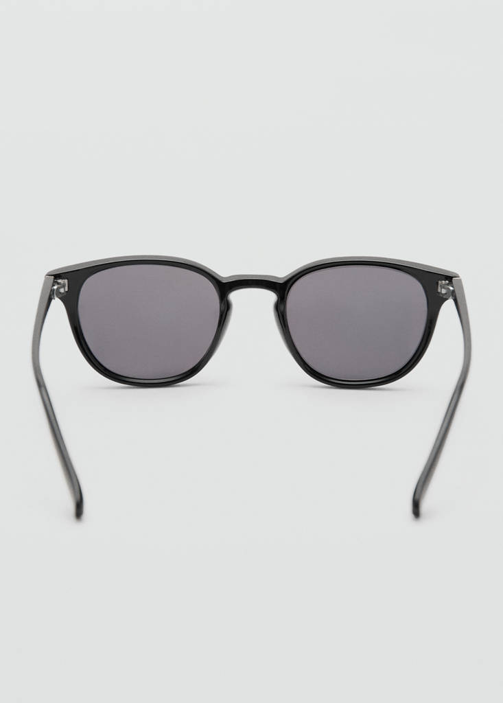Round-framed sunglasses — Black