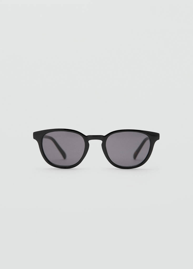 Round-framed sunglasses — Black