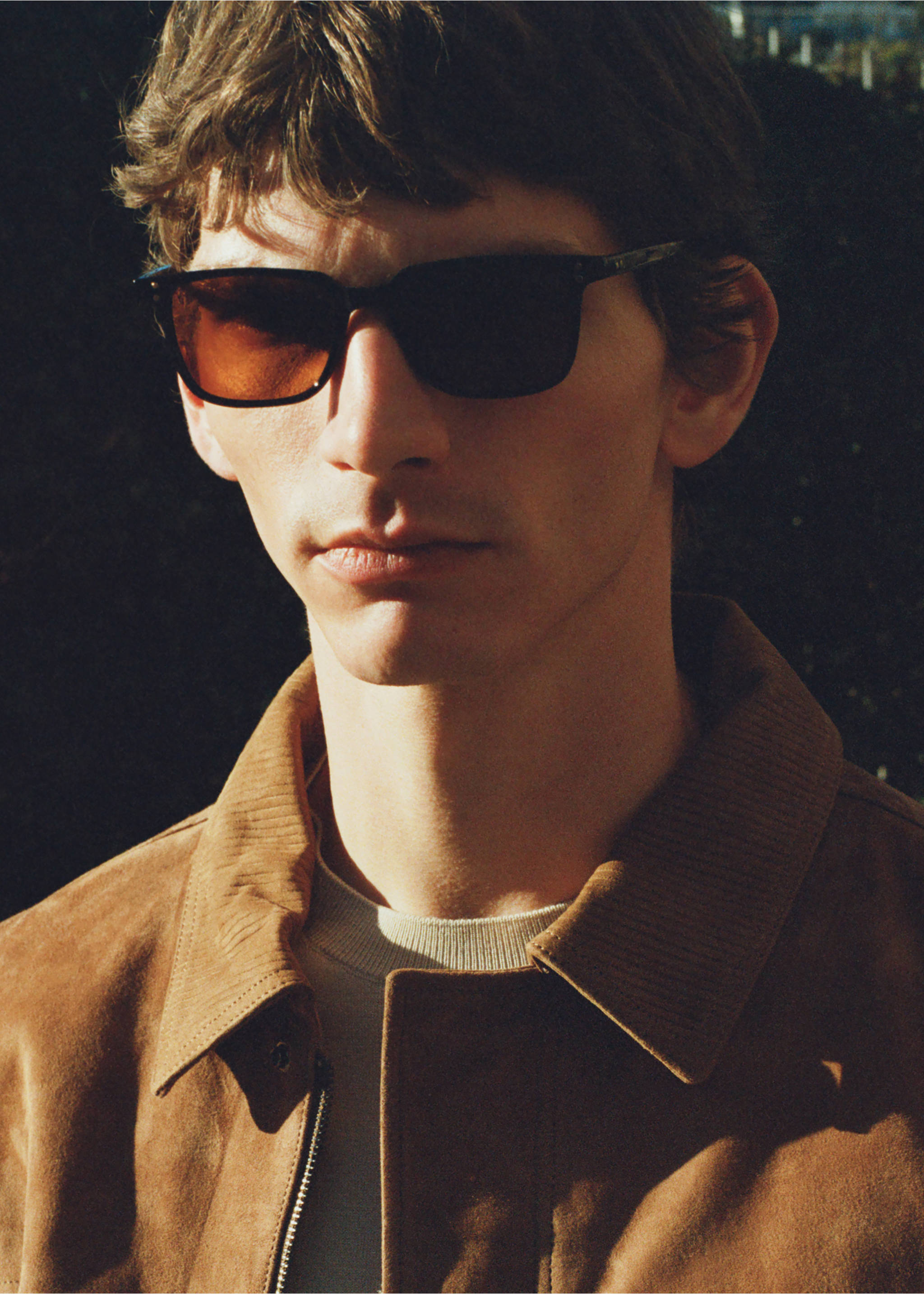 Rectangular-frame sunglasses - General plane, Black. Ref: 27021304-00.