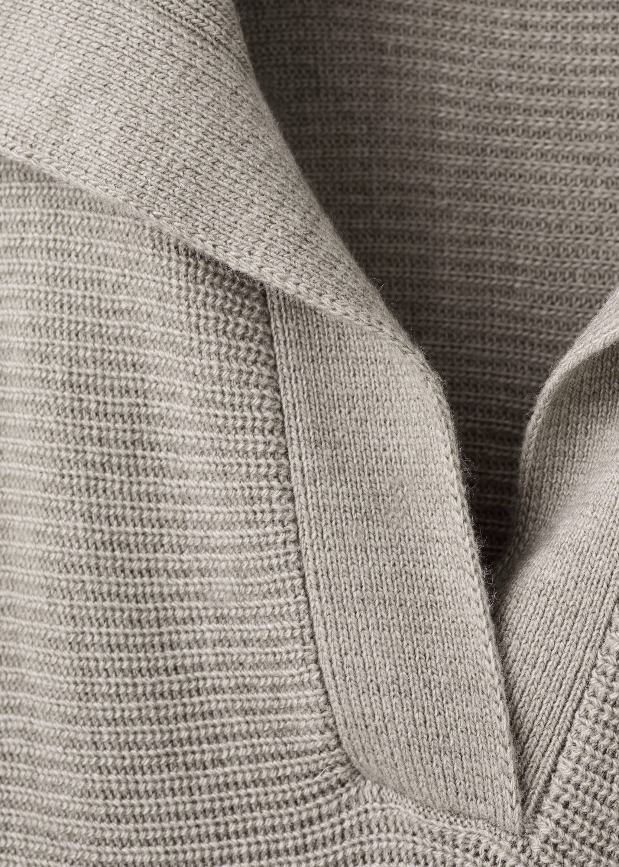 Pull-over maille côtelée col polo - Détail de l'article 8