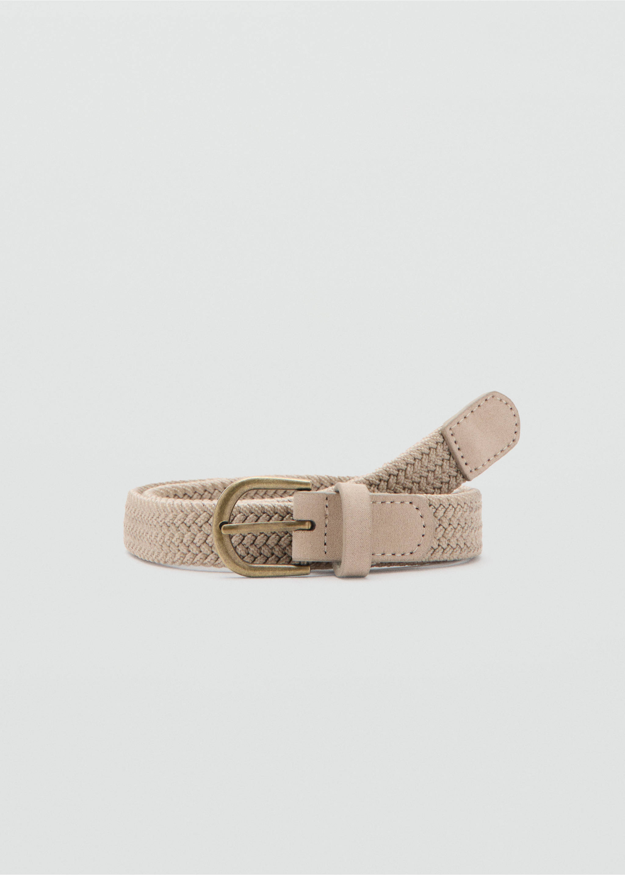 Ceinture tressée - Article sans modèle, Sable. Ref: 27021314-00.