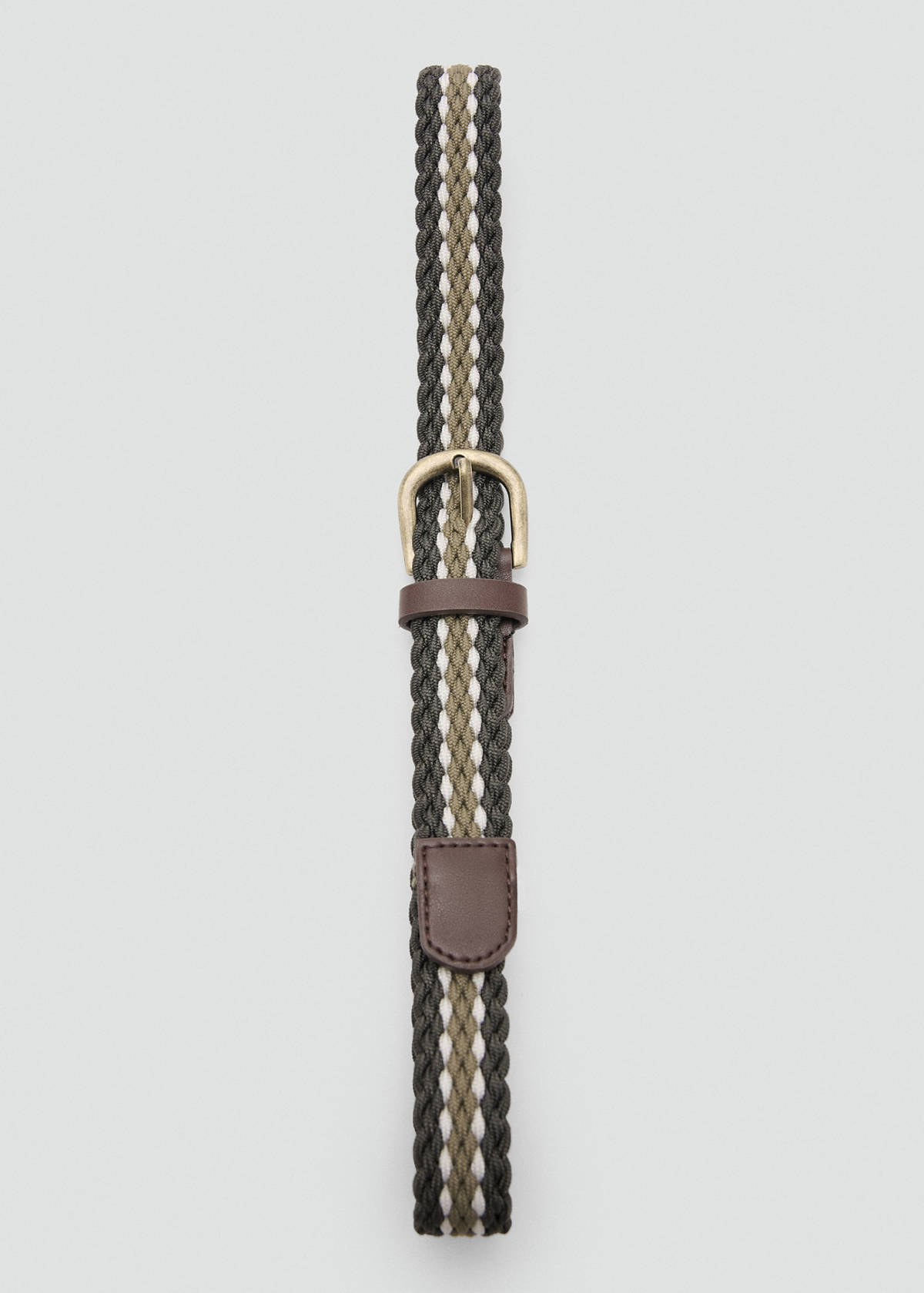 Braided belt — Khaki