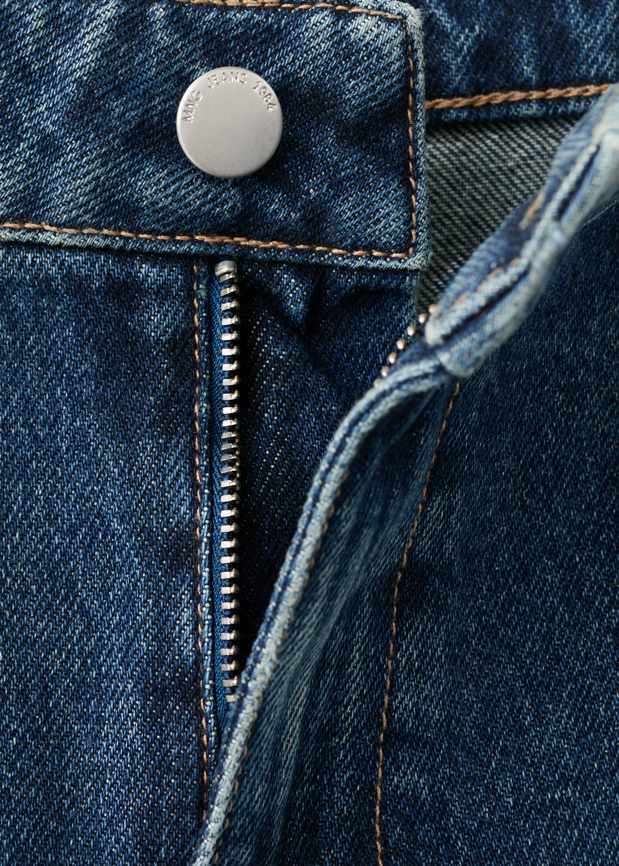 Jeans med breda ben och mellanhög midja - Detaljer om artikeln 0